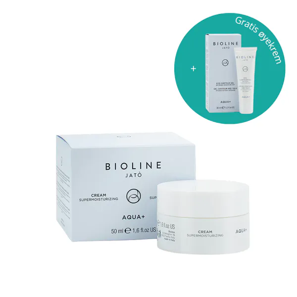Hovedbilde Bioline Aqua+ Supermoisturizing Cream 50ml + Gratis øyekrem